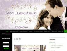 Tablet Screenshot of annsclassicaffairs.com